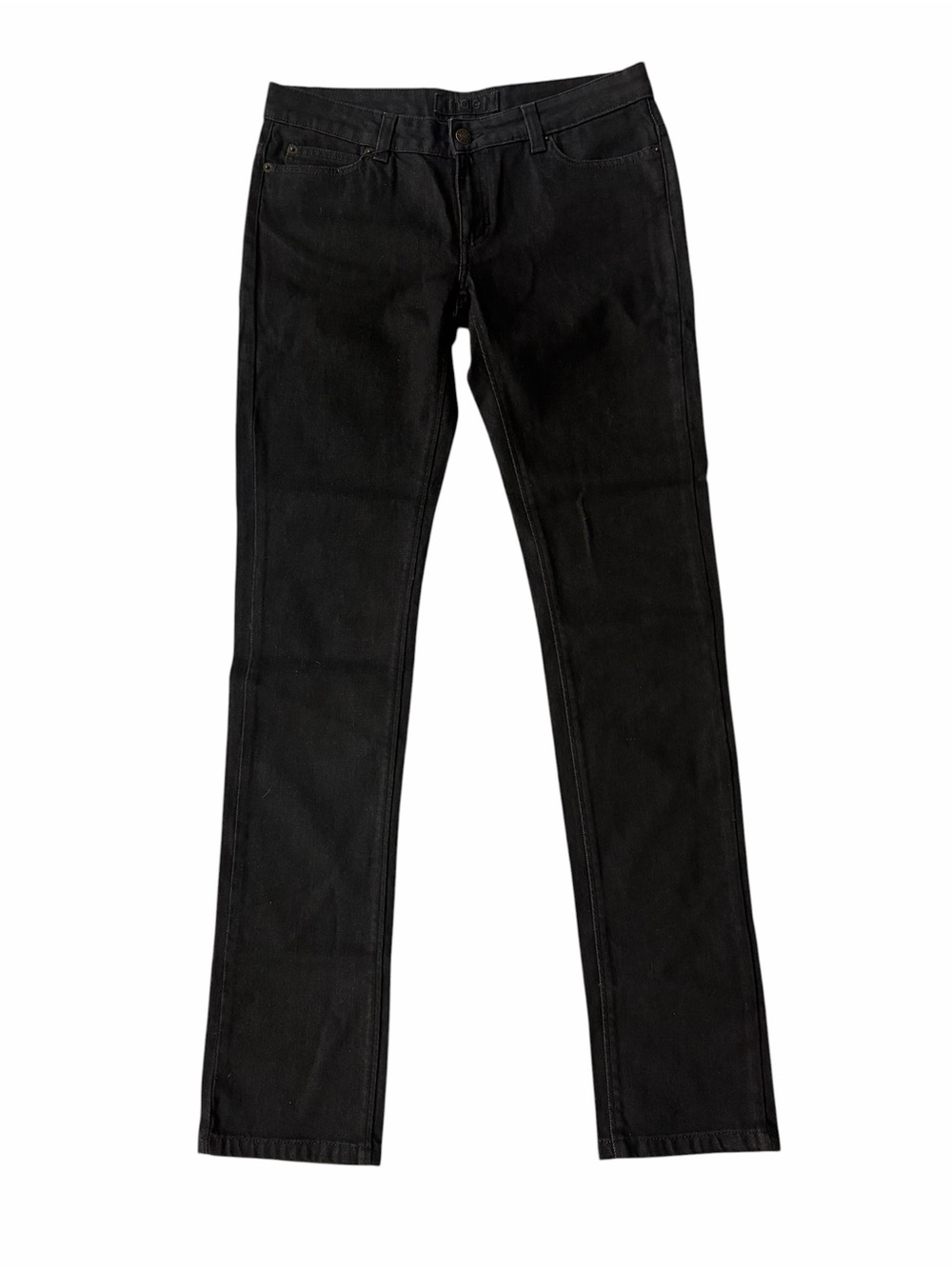 Maje Y2K Archival Deadstock Low Rise Slim Straight Jeans Black Size 29